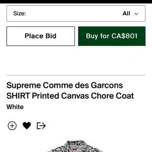Supreme x comme des garcons Jacket